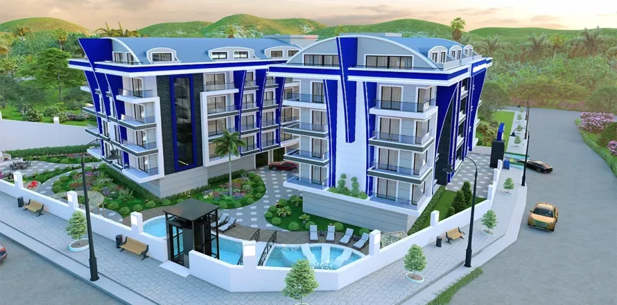 1+1 Leilighet  i Alanya, Antalya, Tyrkia Nr. 223555