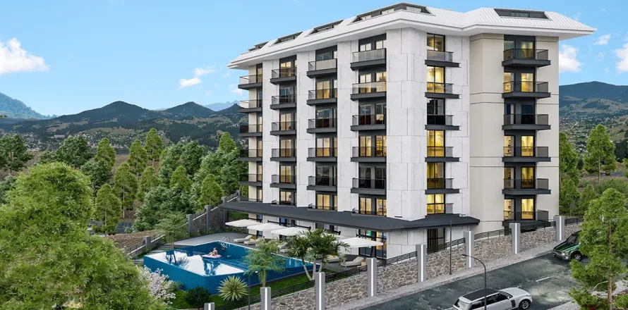 1+1 Lägenhet  i Alanya, Antalya, Turkiet Nr. 223556
