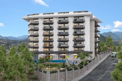 1+1 Lägenhet  i Alanya, Antalya, Turkiet Nr. 223556 - 2
