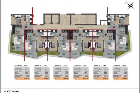 Takleilighet  i Demirtas, Alanya, Antalya, Tyrkia Nr. 94454 - 15