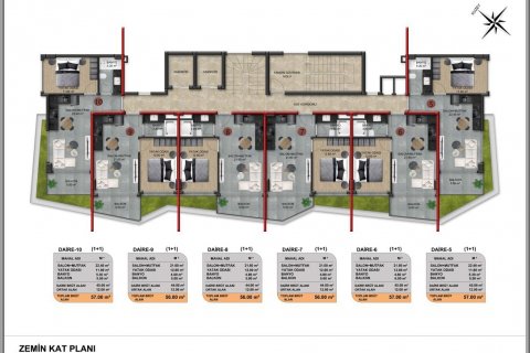 Takleilighet  i Demirtas, Alanya, Antalya, Tyrkia Nr. 94454 - 20
