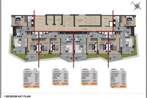 Takleilighet  i Demirtas, Alanya, Antalya, Tyrkia Nr. 94454 - 19
