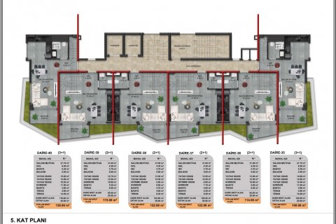 Takleilighet  i Demirtas, Alanya, Antalya, Tyrkia Nr. 94454 - 16