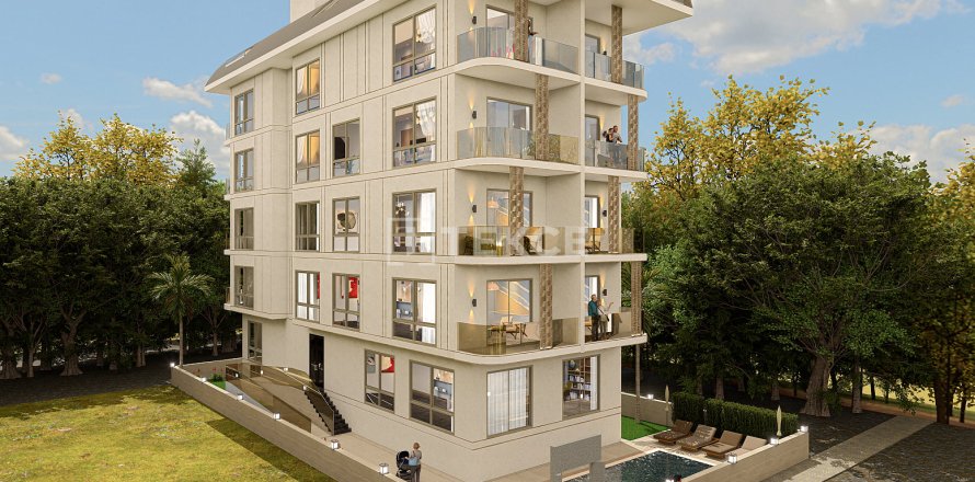 1+1 Lejlighed  i Alanya, Antalya, Tyrkiet Nr. 223081
