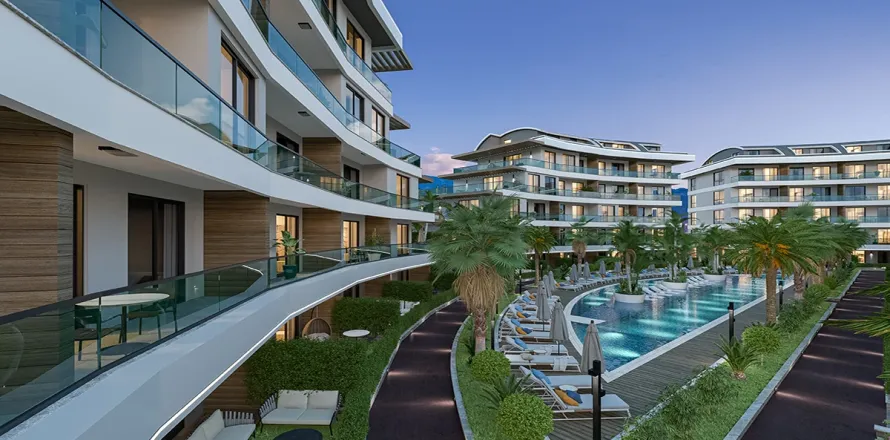 Daire  1+1  Alanya, Antalya, Türkiye №223683