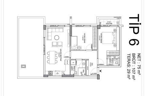 Продажа квартиры в Аксу, Анталье, Турция 2+1, 112м2, №221616 – фото 16