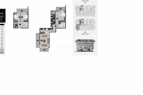 1+1 Wohnung  in Alanya, Antalya, Türkei Nr. 59369 - 3