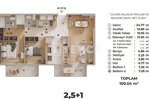 1+1 Lejlighed  i Ankara, Tyrkiet Nr. 232294 - 16