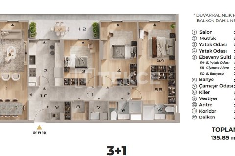 1+1 Lejlighed  i Ankara, Tyrkiet Nr. 232294 - 17
