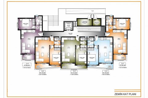 Dubleks daire  3+1  Alanya, Antalya, Türkiye №44343 - 3