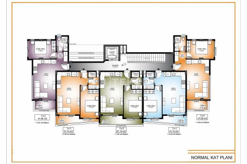 Dubleks daire  3+1  Alanya, Antalya, Türkiye №44343 - 4