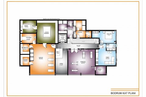 Dubleks daire  3+1  Alanya, Antalya, Türkiye №44343 - 2
