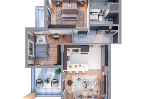 Продажа квартиры  в Мерсине, Турция 2 комн., 43м2, №227896 – фото 10