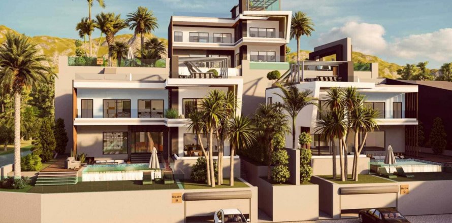 3+1 Villa  i Alanya, Antalya, Tyrkiet Nr. 98434
