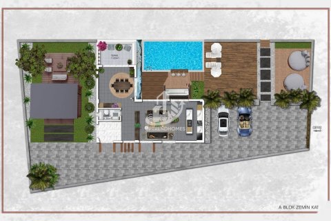 3+1 Villa  i Alanya, Antalya, Tyrkiet Nr. 98434 - 14