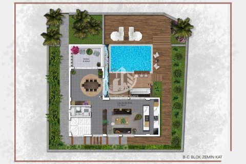 3+1 Villa  i Alanya, Antalya, Tyrkiet Nr. 98434 - 18
