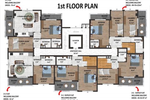 Продажа квартиры в Оба, Анталье, Турция 3 комн., 99м2, №94815 – фото 21