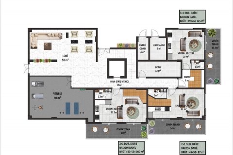 Продажа квартиры в Оба, Анталье, Турция 3 комн., 99м2, №94815 – фото 20