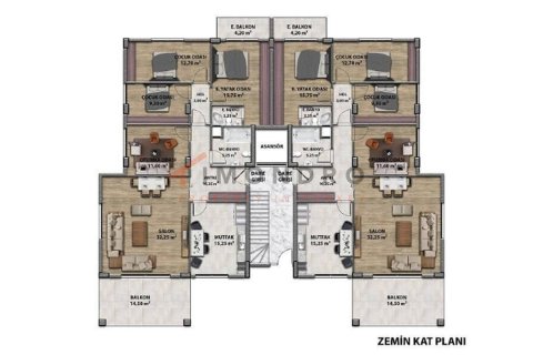 4+1 Lejlighed i Dosemealti, Antalya, Tyrkiet Nr. 222450 - 22