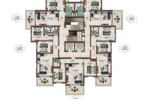 Продажа квартиры в Аланье, Анталье, Турция 1+1, 55м2, №215662 – фото 23