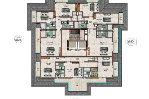 Продажа квартиры в Аланье, Анталье, Турция 1+1, 55м2, №215662 – фото 21