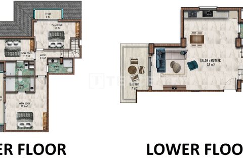 Продажа квартиры в Аланье, Анталье, Турция 1+1, 55м2, №215662 – фото 25