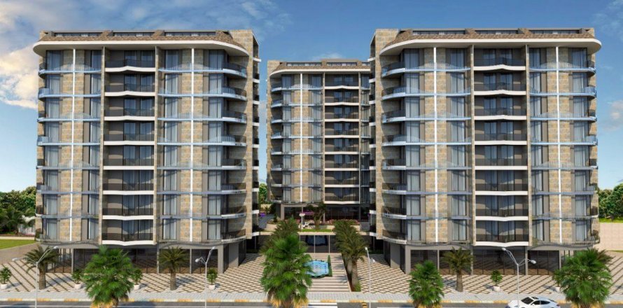 آپارتمان در Tosmur،  Alanya ، ترکیه 61 متر مربع.  شماره 94275