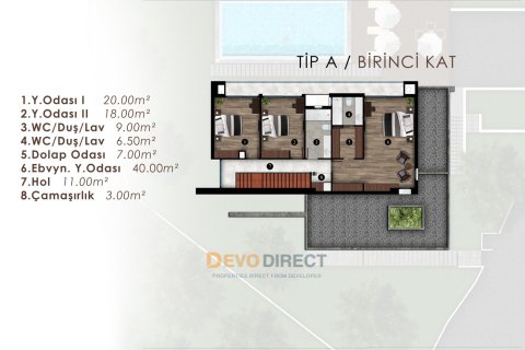 5+1 Villa i Arapkoy, Girne, Nr. 225572 - 13