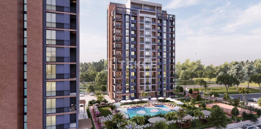 1+1 Leilighet i Mezitli, Mersin, Tyrkia Nr. 100977