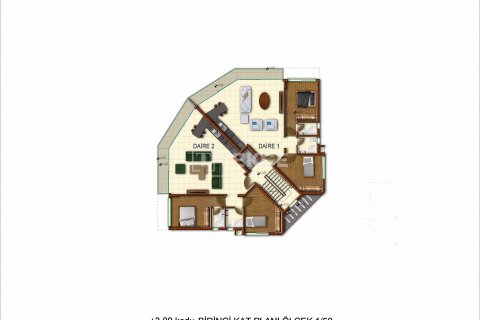 2+1 Penthouse  i Girne,  Nr. 95676 - 24