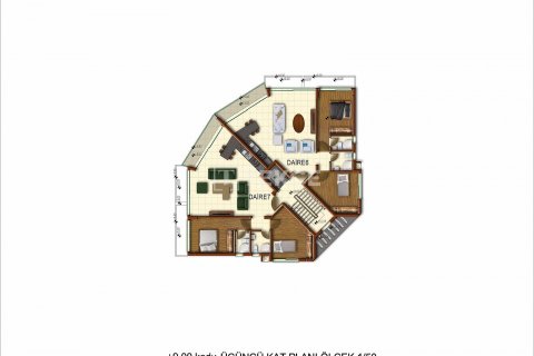 2+1 Penthouse  i Girne,  Nr. 95676 - 26