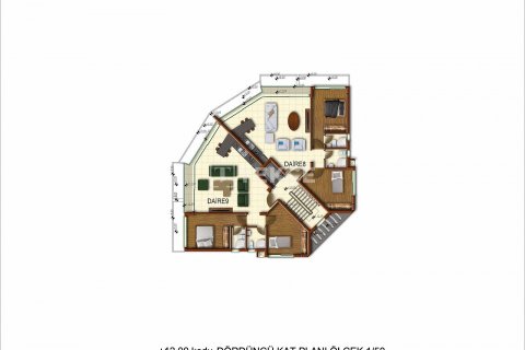 2+1 Penthouse  i Girne,  Nr. 95676 - 27