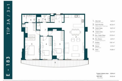 Penthouse for sale  in Beykoz, Istanbul, Turkey, 98m2, No. 94464 – photo 22