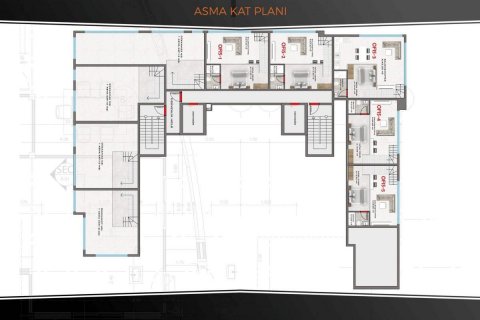 Lägenhet  i Mahmutlar, Antalya, Turkiet Nr. 95047 - 13