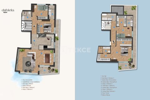 4+1 Takvåning  i Antalya, Turkiet Nr. 225472 - 21