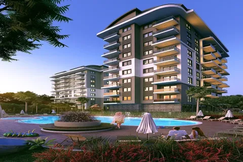1+1 Lejlighed  i Alanya, Antalya, Tyrkiet Nr. 223537 - 2