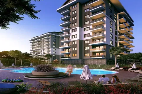 1+1 Lejlighed  i Alanya, Antalya, Tyrkiet Nr. 223537 - 4