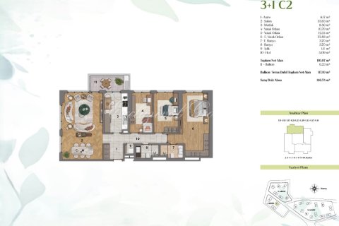 1+1 Lejlighed  i Istanbul, Tyrkiet Nr. 228937 - 22