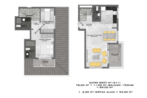 Daire 2+1 Mahmutlar, Antalya, Türkiye №219274 - 21