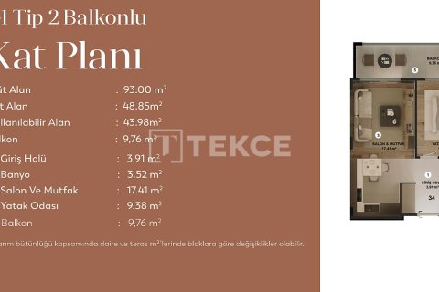 1+1 Lägenhet  i Bursa, Turkiet Nr. 226535 - 25