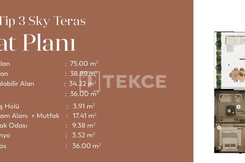 1+1 Lägenhet  i Bursa, Turkiet Nr. 226535 - 26