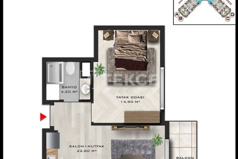 2+1 Lejlighed i Aksu, Antalya, Tyrkiet Nr. 226537 - 9