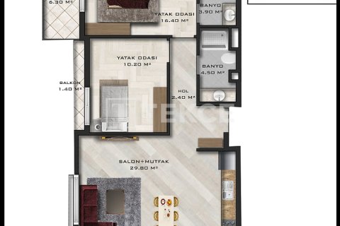 2+1 Lejlighed i Aksu, Antalya, Tyrkiet Nr. 226537 - 13