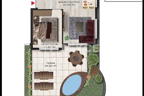 2+1 Lejlighed i Aksu, Antalya, Tyrkiet Nr. 226537 - 11