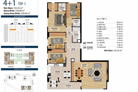 4+1 Wohnung  in Istanbul, Türkei Nr. 237543 - 19