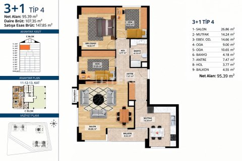4+1 Wohnung  in Istanbul, Türkei Nr. 237543 - 18