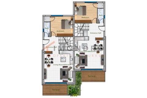 2+1 Wohnung  in Girne,  Nr. 215321 - 23