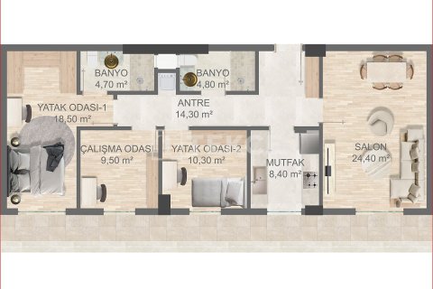 3+1 Leilighet i Aksu, Antalya, Tyrkia Nr. 215853 - 21