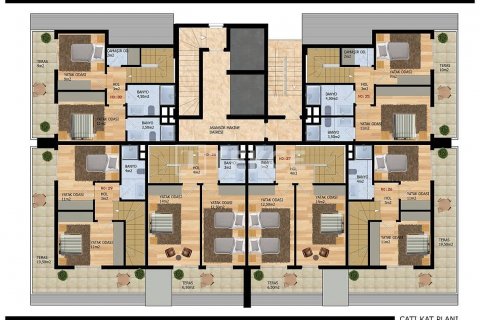 2+1 Takleilighet i Alanya, Antalya, Tyrkia Nr. 54626 - 4