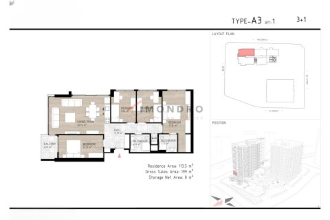 Apartment for sale  in Kâğıthane, Istanbul, Turkey, 3 bedrooms, 199m2, No. 212361 – photo 24